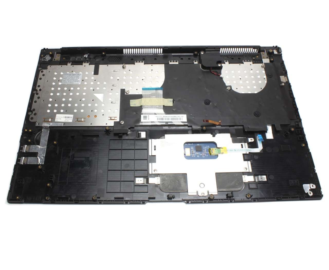 Tastatura Samsung BA75 03734A neagra cu Palmrest gri iluminata backlit cu Touchpad imagine 2021 powerlaptop.ro