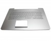Tastatura Asus N752VX argintie cu Palmrest argintiu. Keyboard Asus N752VX argintie cu Palmrest argintiu. Tastaturi laptop Asus N752VX argintie cu Palmrest argintiu. Tastatura notebook Asus N752VX argintie cu Palmrest argintiu