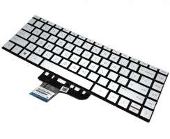 Tastatura HP Envy 13-ar0000 Argintie iluminata. Keyboard HP Envy 13-ar0000. Tastaturi laptop HP Envy 13-ar0000. Tastatura notebook HP Envy 13-ar0000