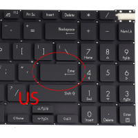 Tastatura Asus 9Z.NLHBN.E01 iluminata layout US fara rama enter mic