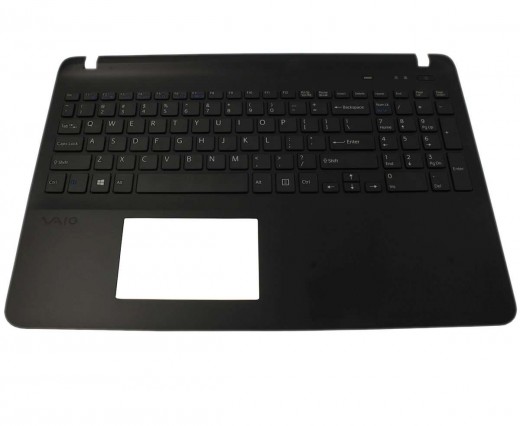 Tastatura Sony Vaio SVF15 iluminata cu Palmrest negru. Keyboard Sony Vaio SVF15 iluminata cu Palmrest negru. Tastaturi laptop Sony Vaio SVF15 iluminata cu Palmrest negru. Tastatura notebook Sony Vaio SVF15 iluminata cu Palmrest negru
