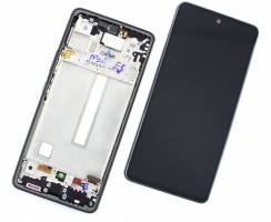 Ansamblu Display LCD + Touchscreen Original Service Pack Samsung Galaxy A53 5G A536 cu Rama Display Original Service Pack Black Negru. Ecran + Digitizer Original Service Pack Samsung Galaxy A53 5G A536 cu Rama Display Original Service Pack Black Negru