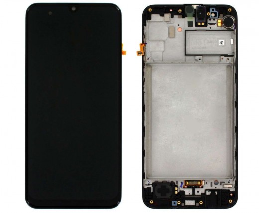 Ansamblu Display LCD + Touchscreen Original Service Pack Samsung Galaxy M31 M315 Black Negru. Ecran + Digitizer Original Service Pack Samsung Galaxy M31 M315 Black Negru