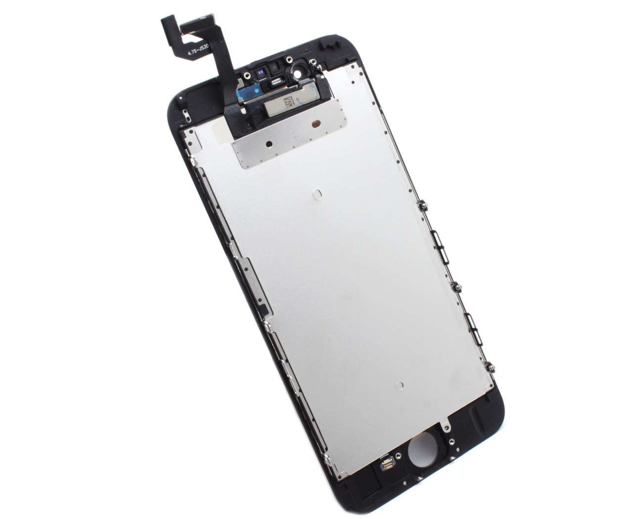 Display iPhone 6S LCD Negru Complet Cu Tablita Metalica Si Conector Amprenta (Negru) (Negru)