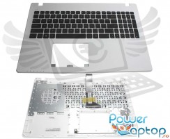 Tastatura Asus  X550EP neagra cu Palmrest alb. Keyboard Asus  X550EP neagra cu Palmrest alb. Tastaturi laptop Asus  X550EP neagra cu Palmrest alb. Tastatura notebook Asus  X550EP neagra cu Palmrest alb