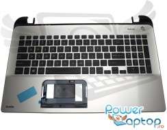 Tastatura Toshiba Satellite L55-B Neagra cu Palmrest Argintiu. Keyboard Toshiba Satellite L55-B Neagra cu Palmrest Argintiu. Tastaturi laptop Toshiba Satellite L55-B Neagra cu Palmrest Argintiu. Tastatura notebook Toshiba Satellite L55-B Neagra cu Palmrest Argintiu