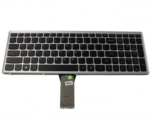 Tastatura Lenovo  S500T rama gri iluminata backlit. Keyboard Lenovo  S500T rama gri. Tastaturi laptop Lenovo  S500T rama gri. Tastatura notebook Lenovo  S500T rama gri