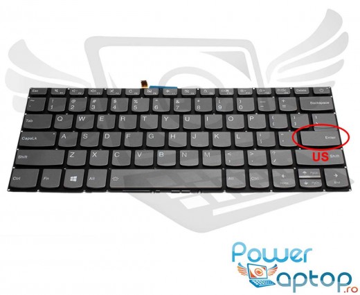 Tastatura Lenovo IdeaPad 320S-15ABR iluminata. Keyboard Lenovo IdeaPad 320S-15ABR. Tastaturi laptop Lenovo IdeaPad 320S-15ABR. Tastatura notebook Lenovo IdeaPad 320S-15ABR