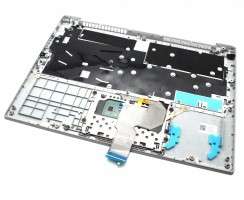 Tastatura Lenovo IdeaPad S340-14IWL Neagra cu Palmrest Gri si TouchPad iluminata backlit