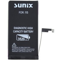 Baterie Acumulator iPhone 15 SUNIX GENUINE CALIBRABILA High Capacity 3550mAh
