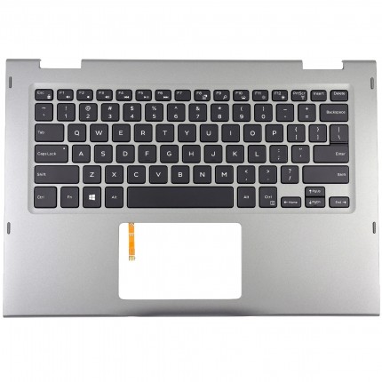 Tastatura Dell Inspiron 13 5379 Neagra cu Palmrest gri iluminata backlit. Keyboard Dell Inspiron 13 5379 Neagra cu Palmrest gri. Tastaturi laptop Dell Inspiron 13 5379 Neagra cu Palmrest gri. Tastatura notebook Dell Inspiron 13 5379 Neagra cu Palmrest gri