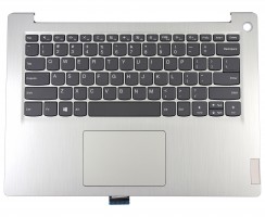 Tastatura Lenovo 5CB0X56640 Gri cu Palmrest Argintiu si TouchPad. Keyboard Lenovo 5CB0X56640 Gri cu Palmrest Argintiu si TouchPad. Tastaturi laptop Lenovo 5CB0X56640 Gri cu Palmrest Argintiu si TouchPad. Tastatura notebook Lenovo 5CB0X56640 Gri cu Palmrest Argintiu si TouchPad