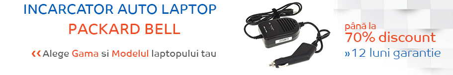 incarcator auto laptop packard bell