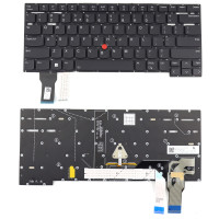 Tastatura Neagra Lenovo ThinkPad P1 Gen 4 iluminata layout US fara rama enter mic