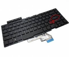 Tastatura Neagra Asus V184626HS1 iluminata RGB layout US fara rama enter mic