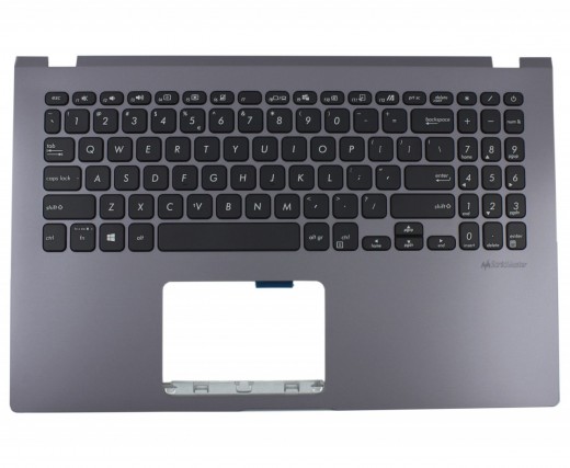Tastatura Asus AP1KW000300AYL Gri cu Palmrest Negru. Keyboard Asus AP1KW000300AYL Gri cu Palmrest Negru. Tastaturi laptop Asus AP1KW000300AYL Gri cu Palmrest Negru. Tastatura notebook Asus AP1KW000300AYL Gri cu Palmrest Negru