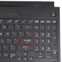 Tastatura Asus TUF Gaming FX506HE Neagra cu Palmrest Negru fara TouchPad iluminata rgb backlit