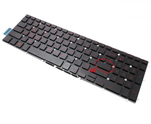 Tastatura Dell Inspiron 17 5767 iluminata. Keyboard Dell Inspiron 17 5767. Tastaturi laptop Dell Inspiron 17 5767. Tastatura notebook Dell Inspiron 17 5767