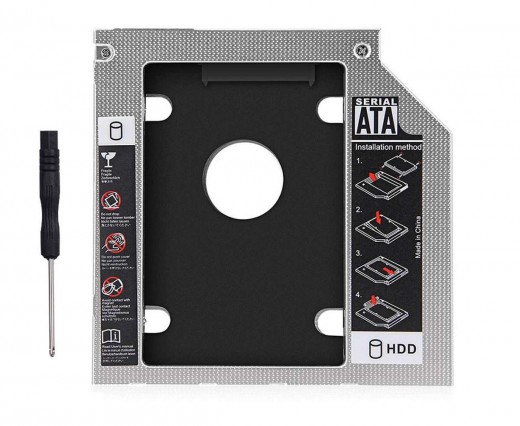 HDD Caddy laptop 9.5mm intern SATA extern IDE