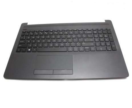 Tastatura HP 15-da0041nq neagra cu Palmrest negru. Keyboard HP 15-da0041nq neagra cu Palmrest negru. Tastaturi laptop HP 15-da0041nq neagra cu Palmrest negru. Tastatura notebook HP 15-da0041nq neagra cu Palmrest negru