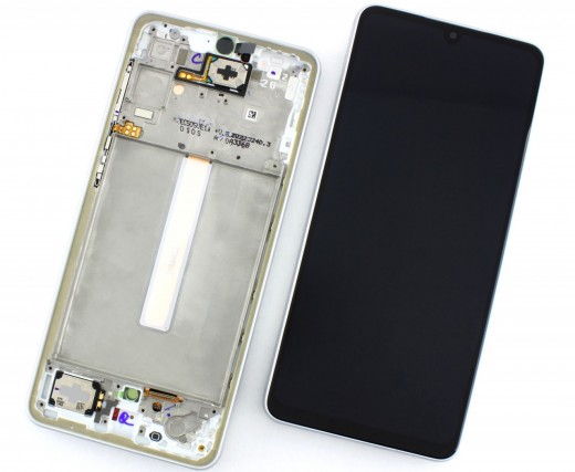 Ansamblu Display LCD + Touchscreen Original Service Pack Alb White Samsung Galaxy A33 A336 5G Display Original Service Pack Alb White cu Rama  . Ecran + Digitizer Original Service Pack Alb White Samsung Galaxy A33 A336 5G Display Original Service Pack Alb White cu Rama