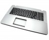 Tastatura Asus 15A908121402Q neagra cu Palmrest Argintiu. Keyboard Asus 15A908121402Q neagra cu Palmrest Argintiu. Tastaturi laptop Asus 15A908121402Q neagra cu Palmrest Argintiu. Tastatura notebook Asus 15A908121402Q neagra cu Palmrest Argintiu
