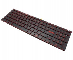 Tastatura MSI WS72 6QJ Rosie iluminata. Keyboard MSI WS72 6QJ. Tastaturi laptop MSI WS72 6QJ. Tastatura notebook MSI WS72 6QJ
