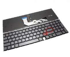 Tastatura HP 9Z.NHBBC.00U Maro iluminata. Keyboard HP 9Z.NHBBC.00U. Tastaturi laptop HP 9Z.NHBBC.00U. Tastatura notebook HP 9Z.NHBBC.00U