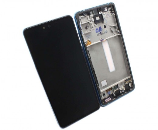 Ansamblu Display LCD  + Touchscreen Samsung Galaxy A52 2021 A526 5G Display Original Service Pack cu Rama Albastra. Modul Ecran + Digitizer Samsung Galaxy A52 2021 A526 5G Display Original Service Pack cu Rama Albastra