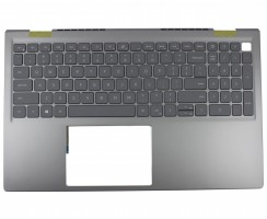 Tastatura Dell CYBGN15TGL Gri cu Palmrest Gri fara TouchPad iluminata backlit. Keyboard Dell CYBGN15TGL Gri cu Palmrest Gri fara TouchPad. Tastaturi laptop Dell CYBGN15TGL Gri cu Palmrest Gri fara TouchPad. Tastatura notebook Dell CYBGN15TGL Gri cu Palmrest Gri fara TouchPad