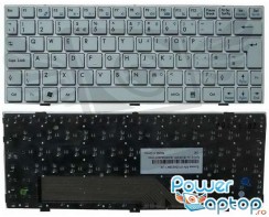 Tastatura MSI Wind U180 alba. Keyboard MSI Wind U180 alba. Tastaturi laptop MSI Wind U180 alba. Tastatura notebook MSI Wind U180 alba