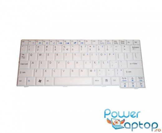 Tastatura Acer Aspire One A150-1672 alba. Tastatura laptop Acer Aspire One A150-1672 alba