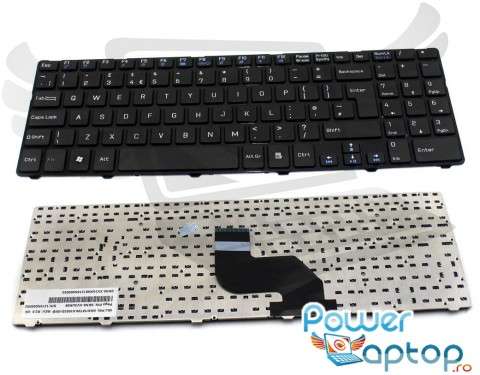 Tastatura MSI  CX640DX cu rama. Keyboard MSI  CX640DX cu rama. Tastaturi laptop MSI  CX640DX cu rama. Tastatura notebook MSI  CX640DX cu rama