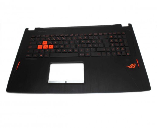 Tastatura Asus  13NB0CQXP06X11 neagra cu Palmrest negru iluminata backlit. Keyboard Asus  13NB0CQXP06X11 neagra cu Palmrest negru. Tastaturi laptop Asus  13NB0CQXP06X11 neagra cu Palmrest negru. Tastatura notebook Asus  13NB0CQXP06X11 neagra cu Palmrest negru