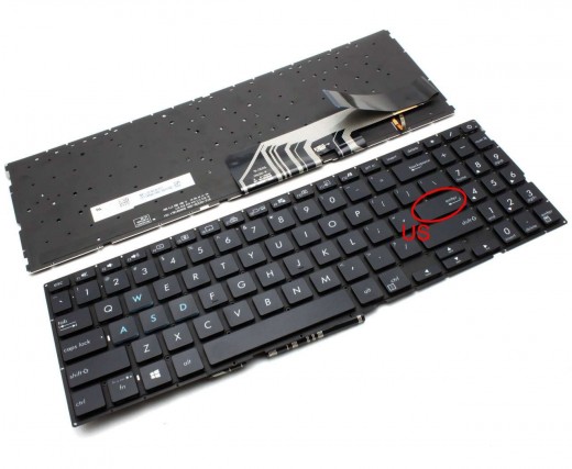 Tastatura Asus VivoBook 15 K571GT iluminata. Keyboard Asus VivoBook 15 K571GT. Tastaturi laptop Asus VivoBook 15 K571GT. Tastatura notebook Asus VivoBook 15 K571GT