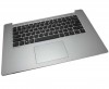 Tastatura Lenovo 5CB0R12229 Neagra cu Palmrest Argintiu si TouchPad iluminata backlit. Keyboard Lenovo 5CB0R12229 Neagra cu Palmrest Argintiu si TouchPad. Tastaturi laptop Lenovo 5CB0R12229 Neagra cu Palmrest Argintiu si TouchPad. Tastatura notebook Lenovo 5CB0R12229 Neagra cu Palmrest Argintiu si TouchPad