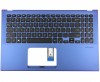 Tastatura Asus VivoBook X512DK Neagra cu Palmrest Albastru. Keyboard Asus VivoBook X512DK Neagra cu Palmrest Albastru. Tastaturi laptop Asus VivoBook X512DK Neagra cu Palmrest Albastru. Tastatura notebook Asus VivoBook X512DK Neagra cu Palmrest Albastru