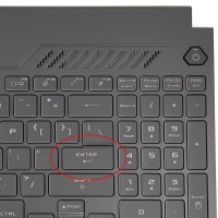 Tastatura Asus TUF FX607JVR Neagra cu Palmrest Negru fara TouchPad iluminata RGB backlit