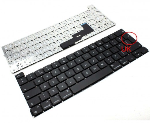 Tastatura Apple MacBook Pro M1 13 A2338 2020 iluminata. Keyboard Apple MacBook Pro M1 13 A2338 2020. Tastaturi laptop Apple MacBook Pro M1 13 A2338 2020. Tastatura notebook Apple MacBook Pro M1 13 A2338 2020