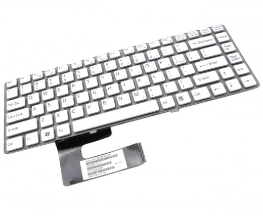 Tastatura Sony 148738321 alba. Keyboard Sony 148738321. Tastaturi laptop Sony 148738321. Tastatura notebook Sony 148738321
