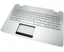 Tastatura Asus  90NB06R2-R30310 argintie cu Palmrest argintiu. Keyboard Asus  90NB06R2-R30310 argintie cu Palmrest argintiu. Tastaturi laptop Asus  90NB06R2-R30310 argintie cu Palmrest argintiu. Tastatura notebook Asus  90NB06R2-R30310 argintie cu Palmrest argintiu