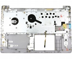 Tastatura Dell P75F Neagra cu Palmrest Argintiu iluminata backlit