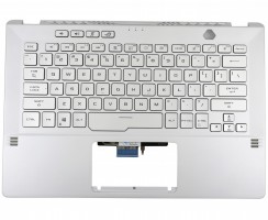 Tastatura Asus ROG Zephyrus GA401 Argintie cu Palmrest Argintiu fara TouchPad iluminata backlit. Keyboard Asus ROG Zephyrus GA401 Argintie cu Palmrest Argintiu fara TouchPad. Tastaturi laptop Asus ROG Zephyrus GA401 Argintie cu Palmrest Argintiu fara TouchPad. Tastatura notebook Asus ROG Zephyrus GA401 Argintie cu Palmrest Argintiu fara TouchPad