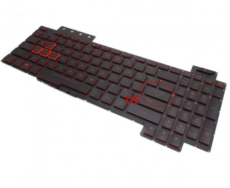 Tastatura Asus Rog FX505GU iluminata. Keyboard Asus Rog FX505GU. Tastaturi laptop Asus Rog FX505GU. Tastatura notebook Asus Rog FX505GU
