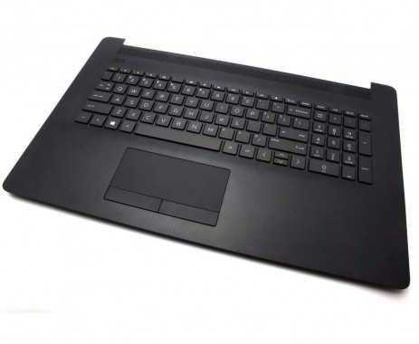 Tastatura HP 17-BY Neagra cu Palmrest Negru si TouchPad iluminata backlit. Keyboard HP 17-BY Neagra cu Palmrest Negru si TouchPad. Tastaturi laptop HP 17-BY Neagra cu Palmrest Negru si TouchPad. Tastatura notebook HP 17-BY Neagra cu Palmrest Negru si TouchPad