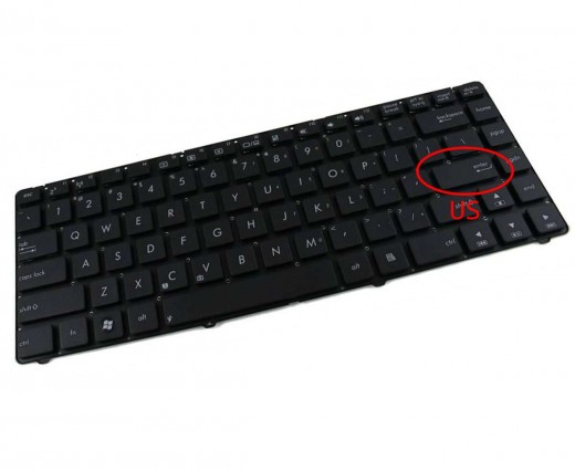 Tastatura Asus  U46SM. Keyboard Asus  U46SM. Tastaturi laptop Asus  U46SM. Tastatura notebook Asus  U46SM