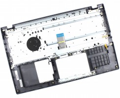Tastatura Asus VivoBook 15 X509F Neagra cu Palmrest Gri iluminata backlit