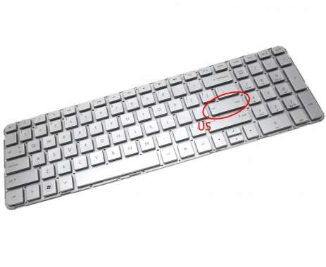 Tastatura HP  9Z N6DUW A0Q Argintie. Keyboard HP  9Z N6DUW A0Q. Tastaturi laptop HP  9Z N6DUW A0Q. Tastatura notebook HP  9Z N6DUW A0Q