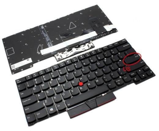 Tastatura Lenovo ThinkPad T490S iluminata. Keyboard Lenovo ThinkPad T490S. Tastaturi laptop Lenovo ThinkPad T490S. Tastatura notebook Lenovo ThinkPad T490S