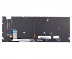 Tastatura Albastra Asus HQ21019366007 iluminata varianta cu 6 suruburi layout US fara rama enter mic